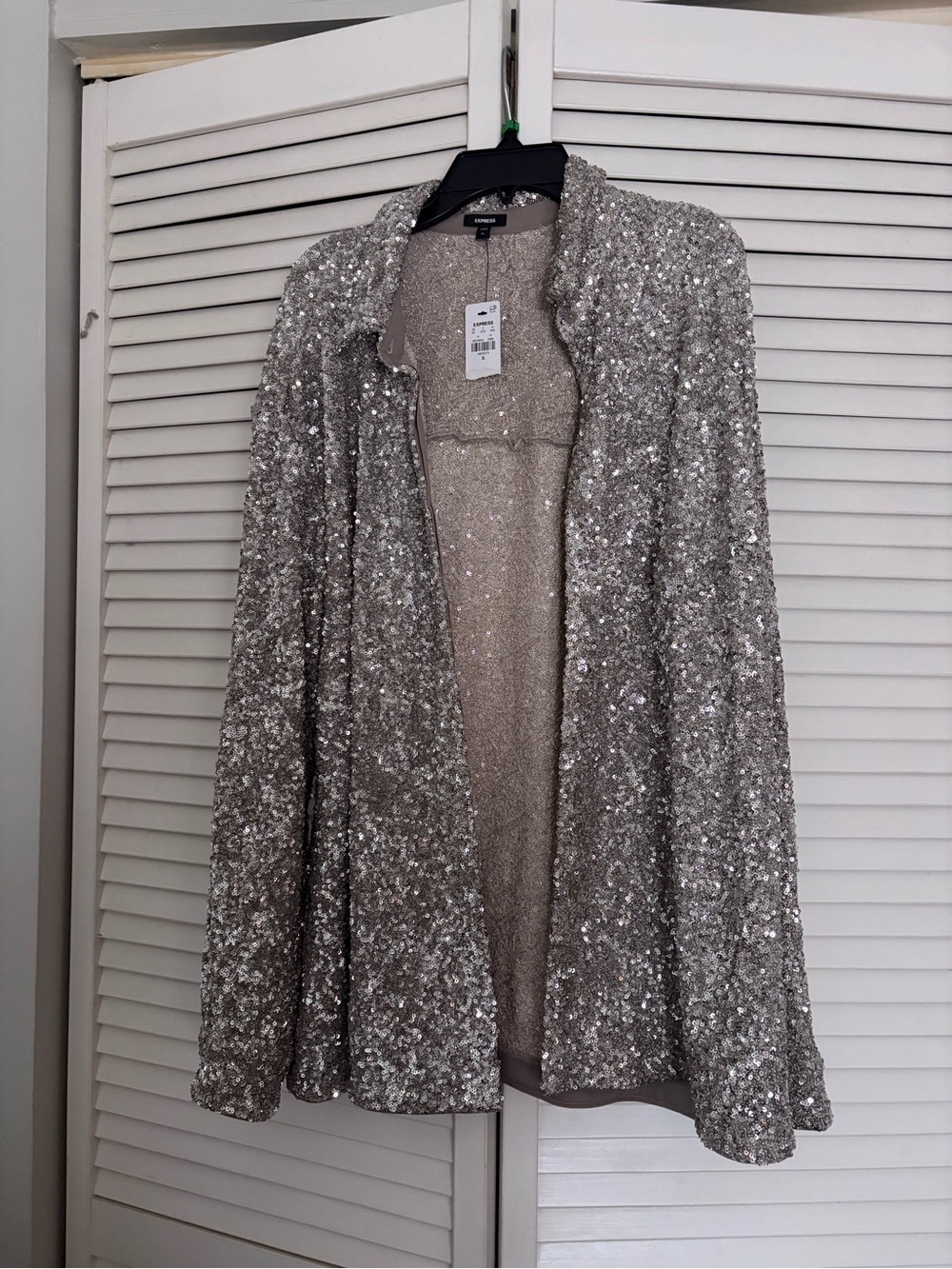 Express Relaxed Boyfriend Shacket Shirt New